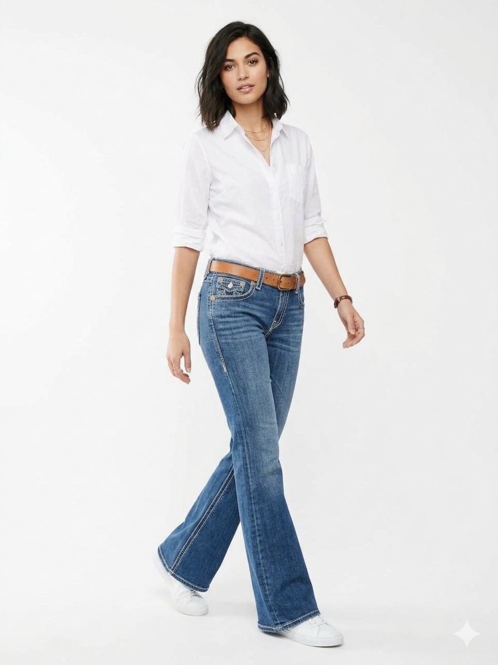 Hudson Jeans Women's Dark Blue Flare Denim